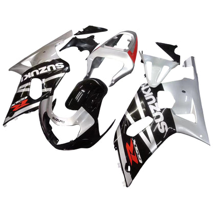 Amotopart Casting Suzuki 600 2001-2003 Cladding Black & Silver GSXR Racing Kiting Kit