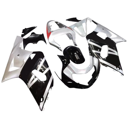 Amotopart Casting Suzuki 600 2001-2003 Cladding Black & Silver GSXR Racing Kiting Kit