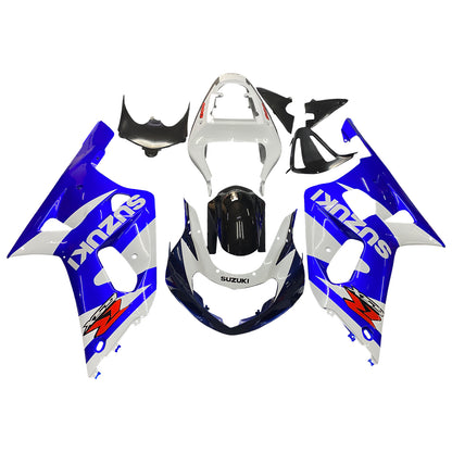 Per GSXR600 2001-2003 Carrozzeria Carenatura ABS blu Set di plastica stampata ad iniezione Generico