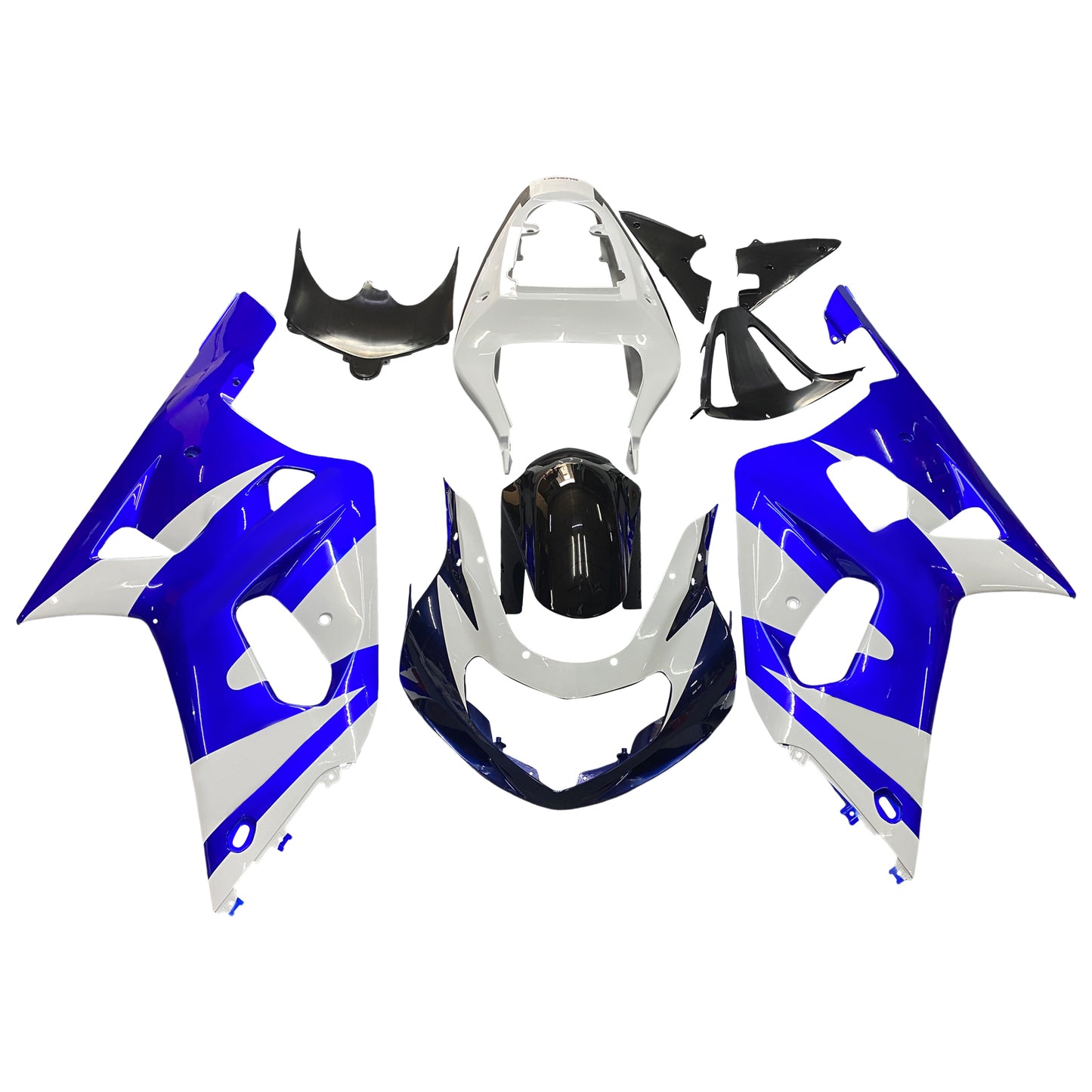 Carene 2001-2003 Suzuki GSXR 600 Blu &amp; Bianco GSXR Racing Generico