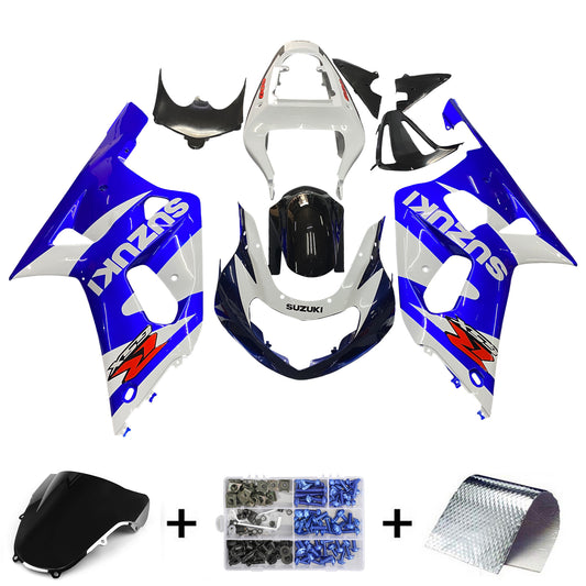 Carene 2001-2003 Suzuki GSXR 600 Blu &amp; Bianco GSXR Generico