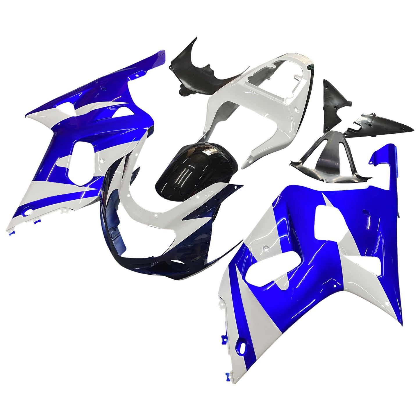 Carene 2001-2003 Suzuki GSXR 600 Blu &amp; Bianco GSXR Racing Generico