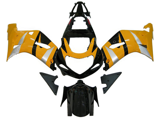 Amotopart Favortsings GSXR600 2001-2003 CADDING CORONA GSXR Racing Yellow & Blue Cladding Kit