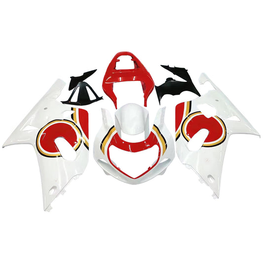 Amotopart Cladding Suzuki GSXR 600 2001-2003 Confisca Lucky Strike Racin White & Red Cyclopla Kit