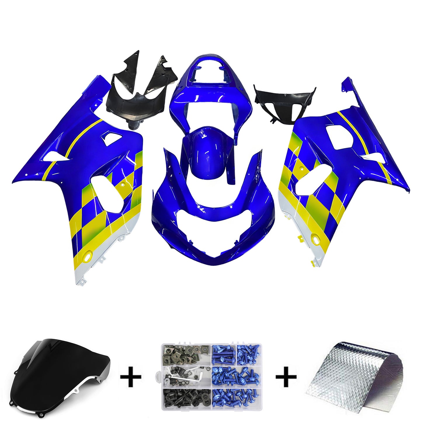 Carene 2001-2003 Suzuki GSXR 600 Blu Movistar Suzuki Racing Generico