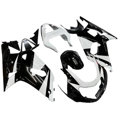 Carene 2001-2003 Suzuki GSXR 600 Nero &amp; Bianco GSXR Racing Generico