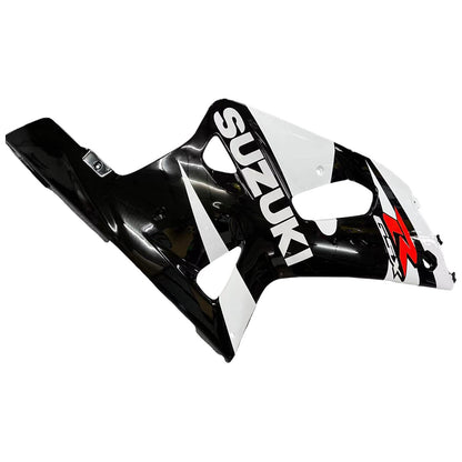 Carene 2001-2003 Suzuki GSXR 600 Nero &amp; Bianco GSXR Racing Generico