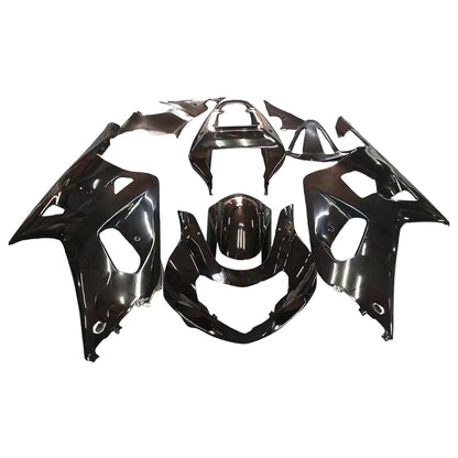 Per GSXR600 2001-2003 Carenatura per carrozzeria Set di plastica stampata ad iniezione in ABS nero Generico