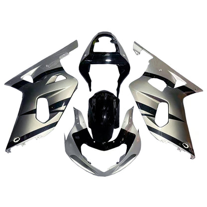Amotopart Cladding Suzuki GSXR600 2001-2003 Cladding Kit di bloccaggio in argento GSXR Racing a 2 tono