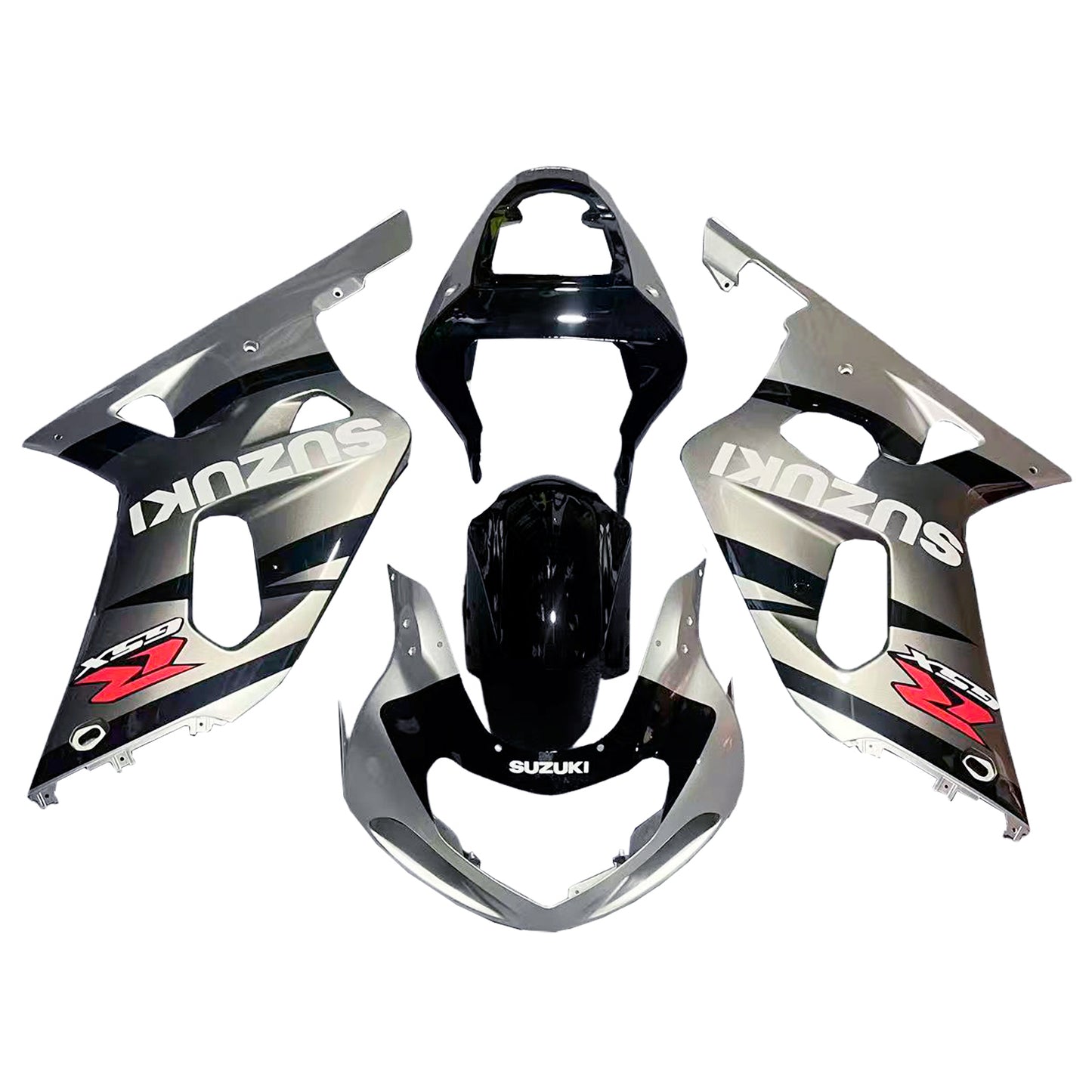 Carene 2001-2003 Suzuki GSXR 600 Silver 2-Tone GSXR Generico