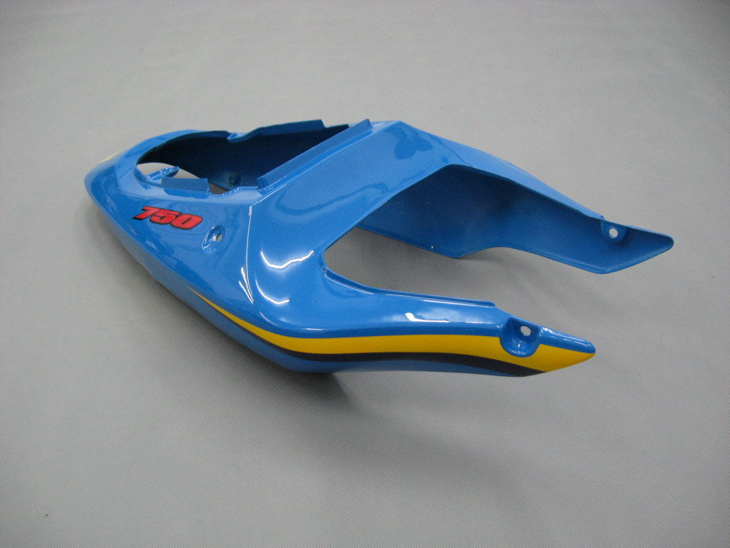 Per GSXR600 2001-2003 Carrozzeria Carenatura ABS blu Set di plastica stampata ad iniezione Generico