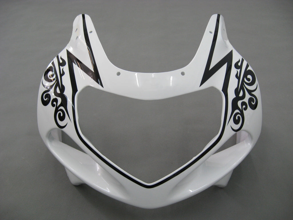 Per GSXR600 2001-2003 Carrozzeria Carenatura ABS bianco Set plastica stampata ad iniezione Generico