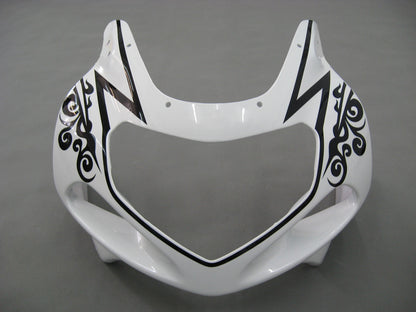Per GSXR600 2001-2003 Carrozzeria Carenatura ABS bianco Set plastica stampata ad iniezione Generico