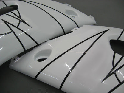 Per GSXR600 2001-2003 Carrozzeria Carenatura ABS bianco Set plastica stampata ad iniezione Generico