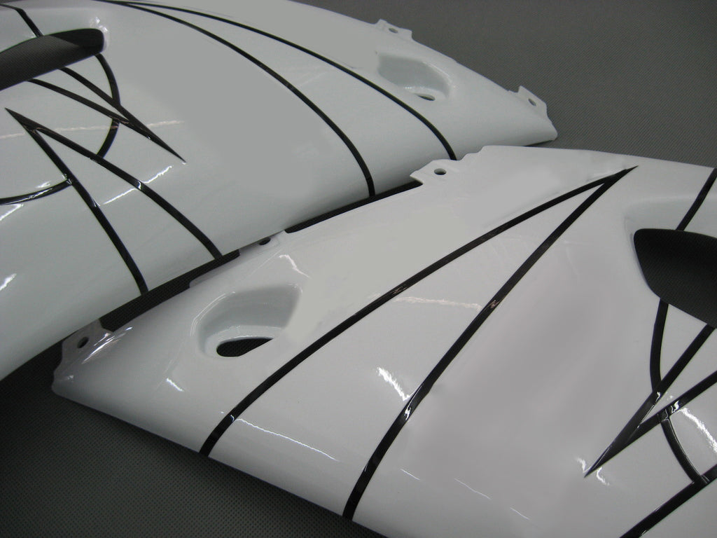 Amotopart Cladding Suzuki 600 2001-2003 Cladding White? Kit di corse Black Alstar Corona GSXR