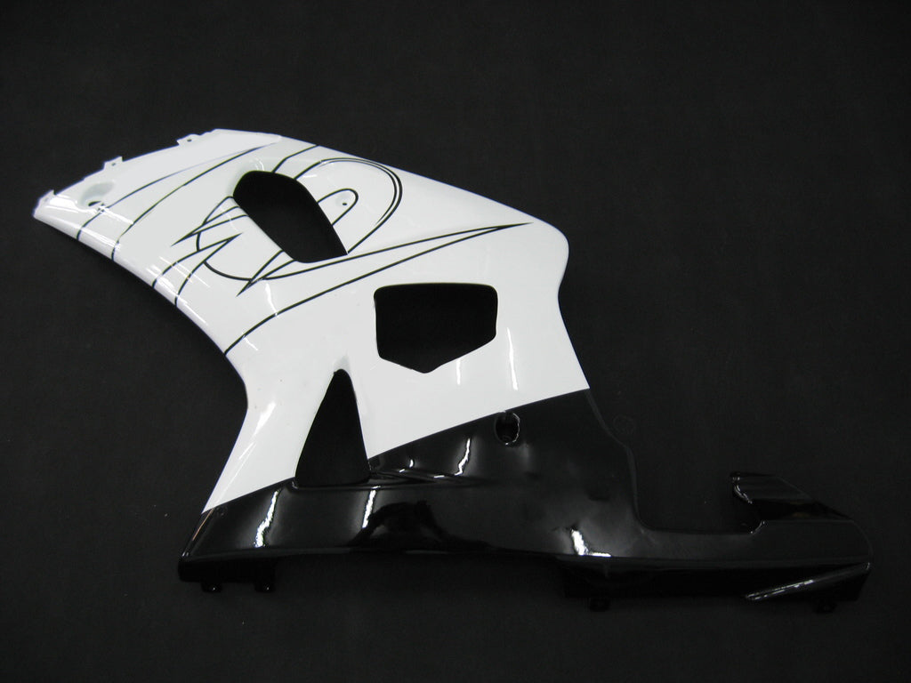 Per GSXR600 2001-2003 Carrozzeria Carenatura ABS bianco Set plastica stampata ad iniezione Generico