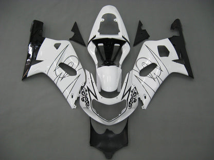 Amotopart Cladding Suzuki 600 2001-2003 Cladding White? Kit di corse Black Alstar Corona GSXR