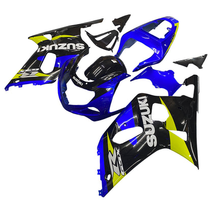 Amotopart favoriti Suzuki 600 2001-2003 maschera il kit Kite Kiting blu e nero GSXR Racing