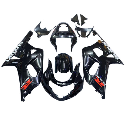 Per GSXR600 2001-2003 Carenatura per carrozzeria Set di plastica stampata ad iniezione in ABS nero Generico