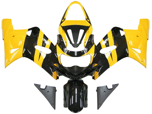 Carene 2001-2003 Suzuki GSXR 600 Giallo Nero GSXR Racing Generico