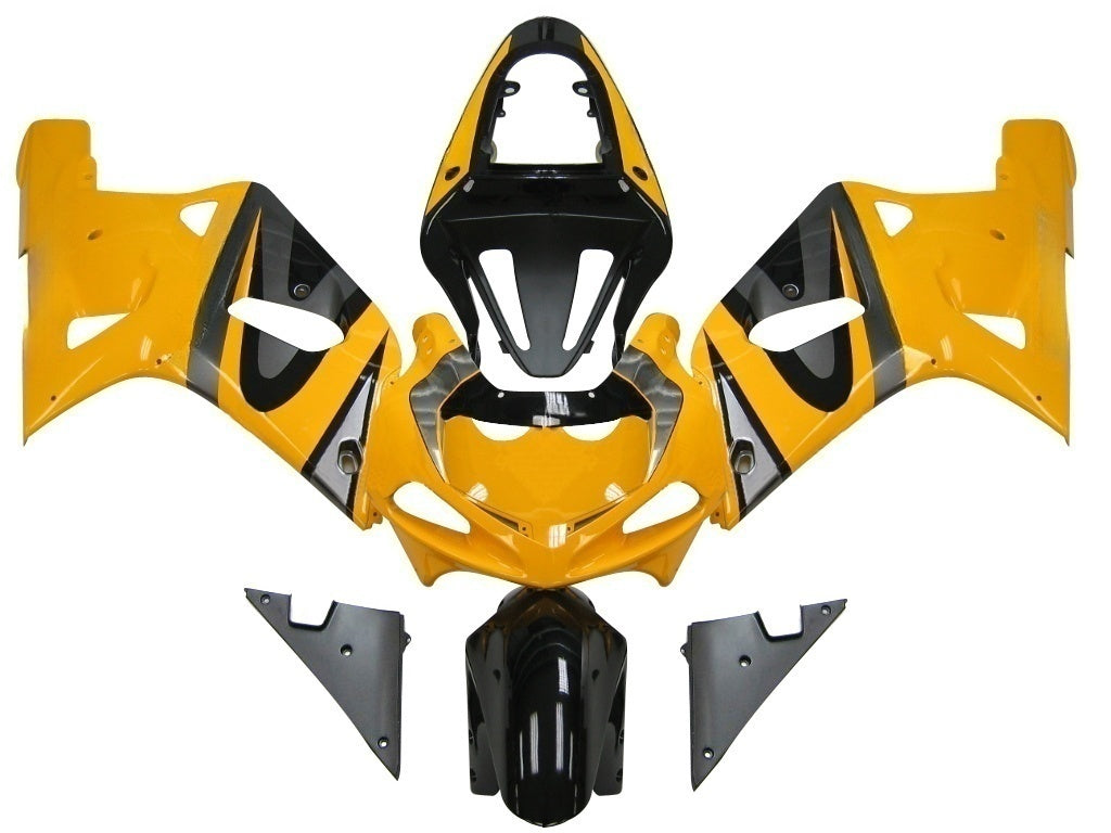 Amotopart 2001-2003 Suzuki GSXR600 Kit giallo e grigio