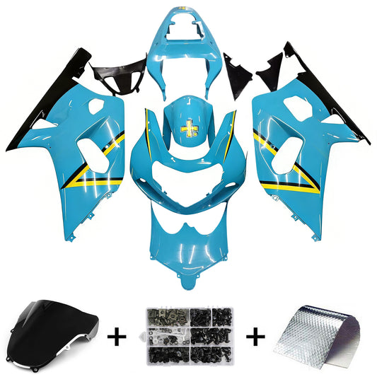 Amotopart 2001-2003 Suzuki GSXR600 Cladding Blue Multi Kit