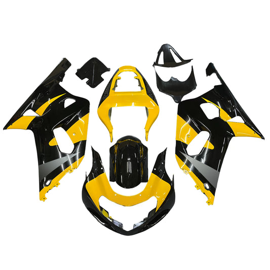 Carene 2001-2003 Suzuki GSXR 600 Nero & Giallo GSXR Racing Generico