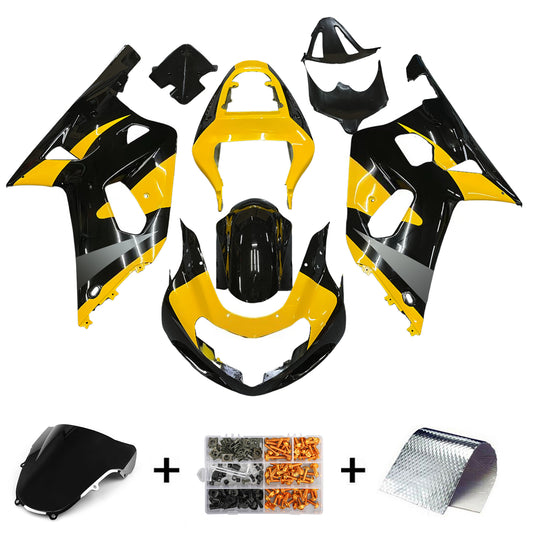 Carene 2001-2003 Suzuki GSXR 600 Nero & Giallo GSXR Generico