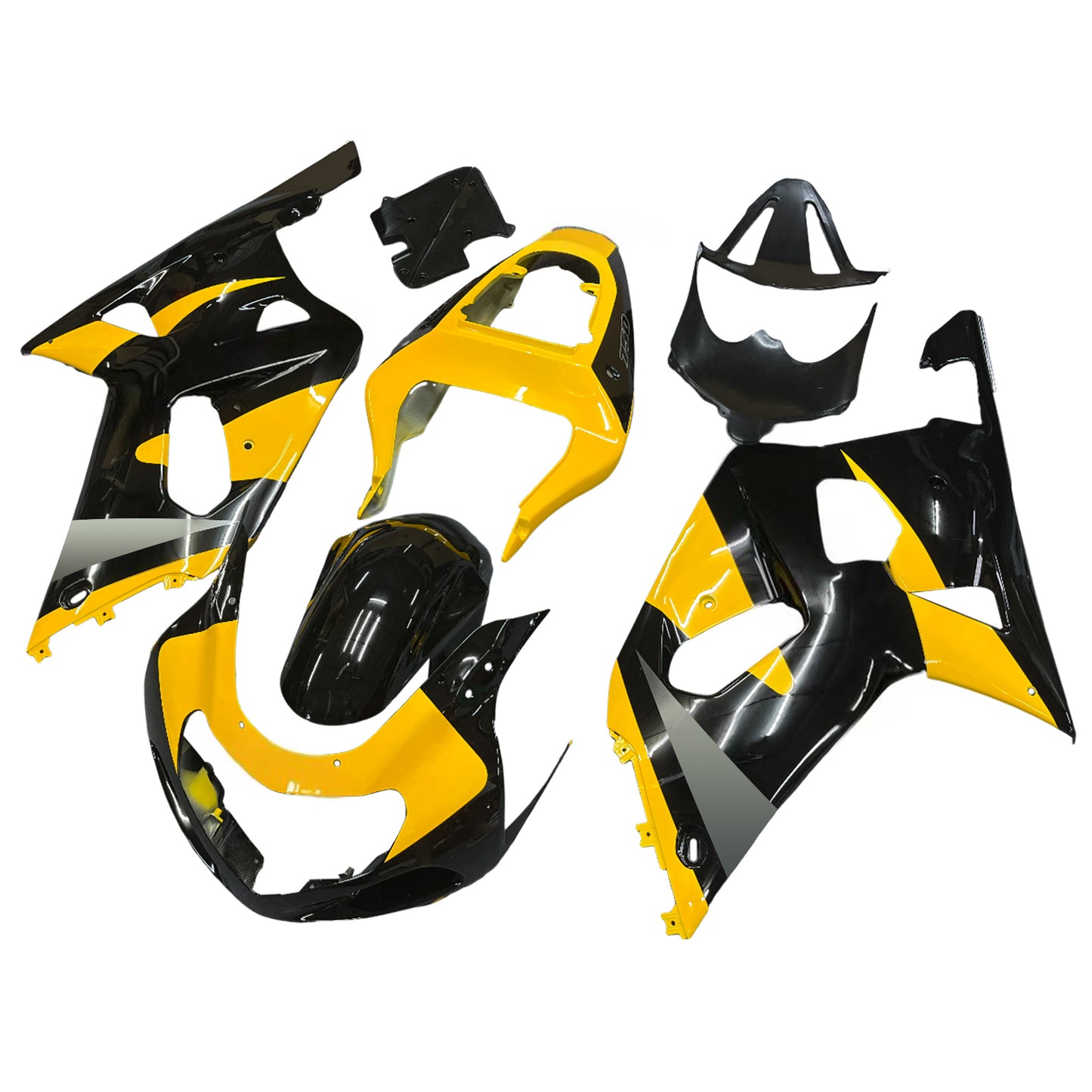 Carene 2001-2003 Suzuki GSXR 600 Nero & Giallo GSXR Generico