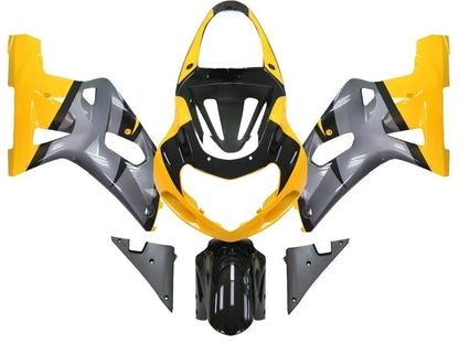 Carene 2001-2003 Suzuki GSXR 600 Silver & Yellow GSXR Generico