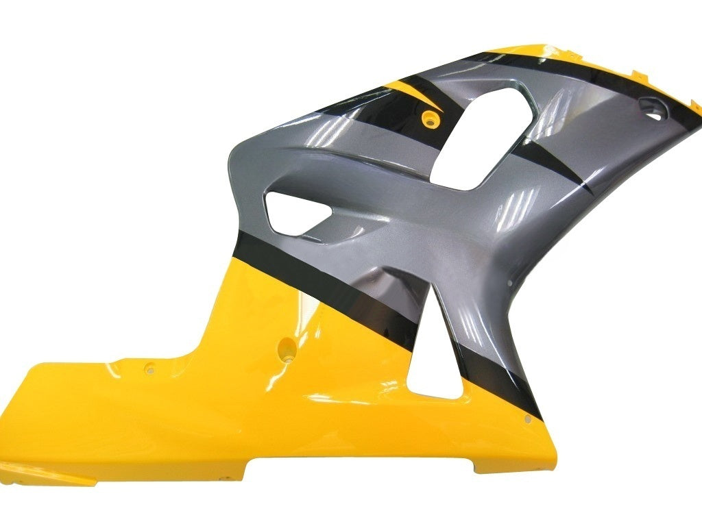 Carene 2001-2003 Suzuki GSXR 600 Silver & Yellow GSXR Racing Generico