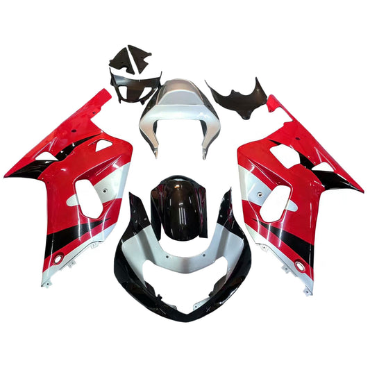 Carene 2001-2003 Suzuki GSXR 600 Rosso & Argento GSXR Racing Generico