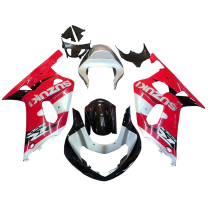Per GSXR600 2001-2003 Carrozzeria Carena ABS rosso Stampato ad iniezione Plastica Set Generico