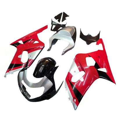 Carene 2001-2003 Suzuki GSXR 600 Rosso & Argento GSXR Racing Generico