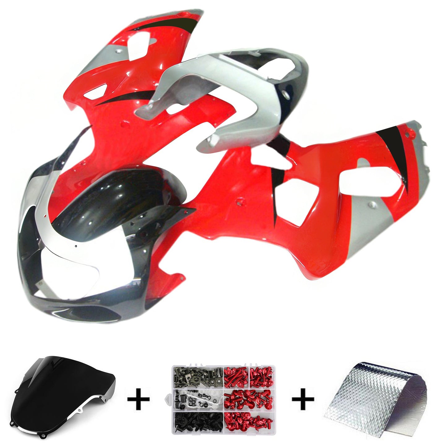 Amotopart Suzuki GSXR600 GSXR750 2001-2003 K1 Kit carena Carrozzeria Plastica ABS