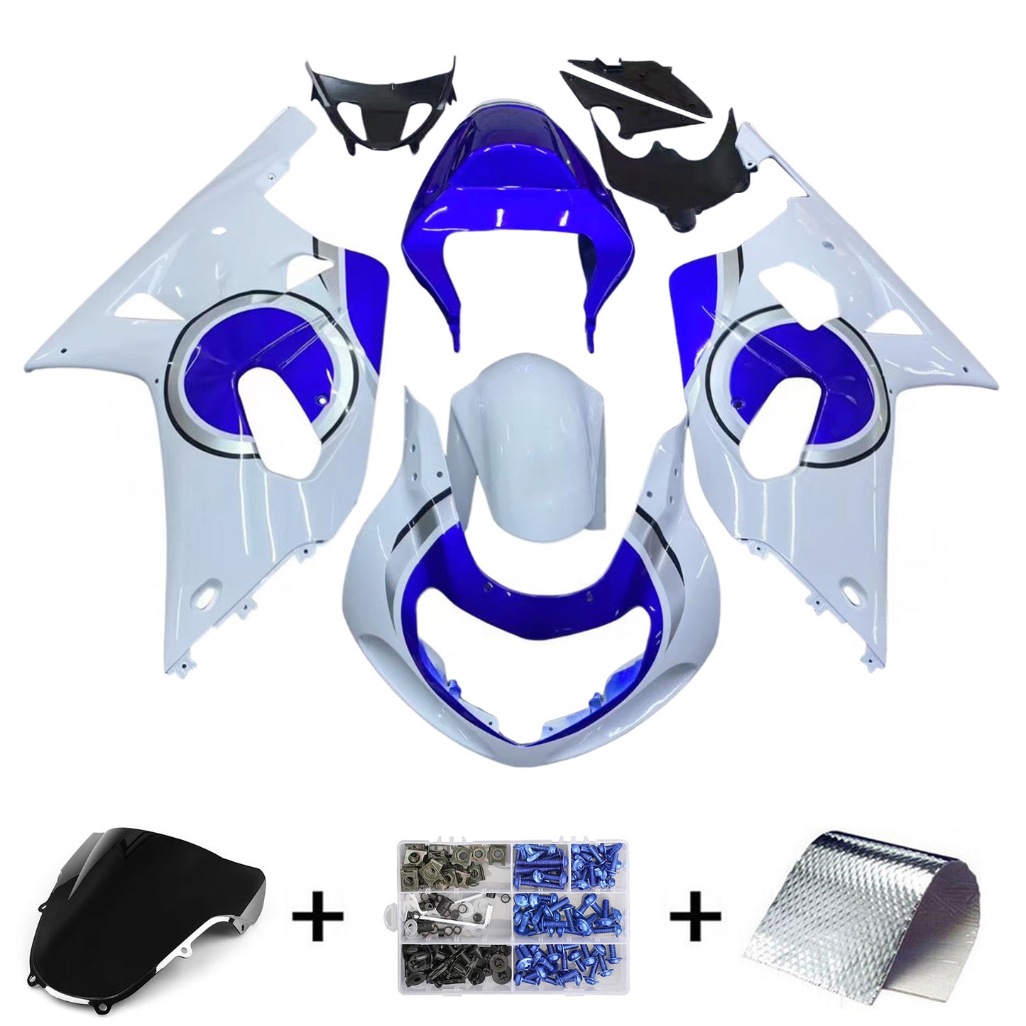 2001-2003 Suzuki GSXR600 2000-2003 GSXR750 K1 Kit carenatura iniezione Carrozzeria