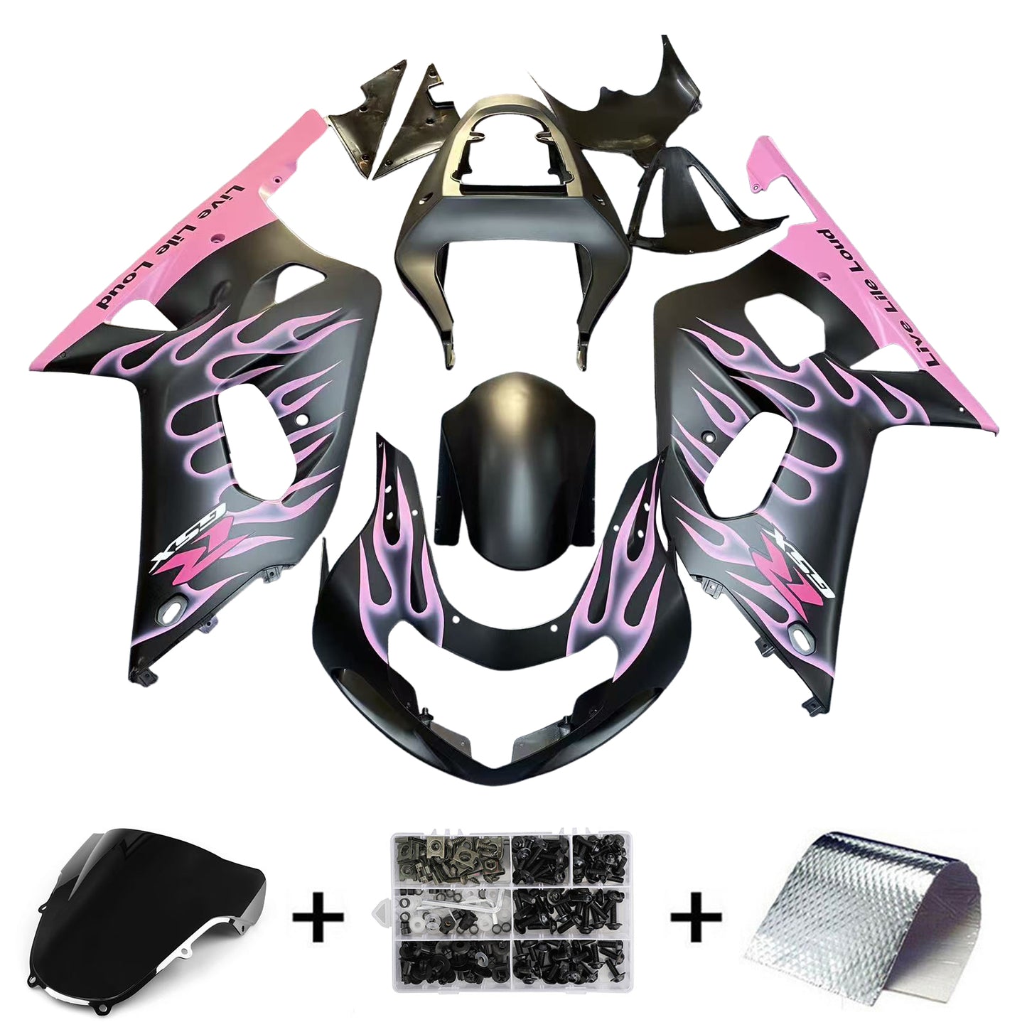 2001-2003 Suzuki GSXR600 GSXR750 2000-2003 K1 Kit carenatura iniezione Carrozzeria
