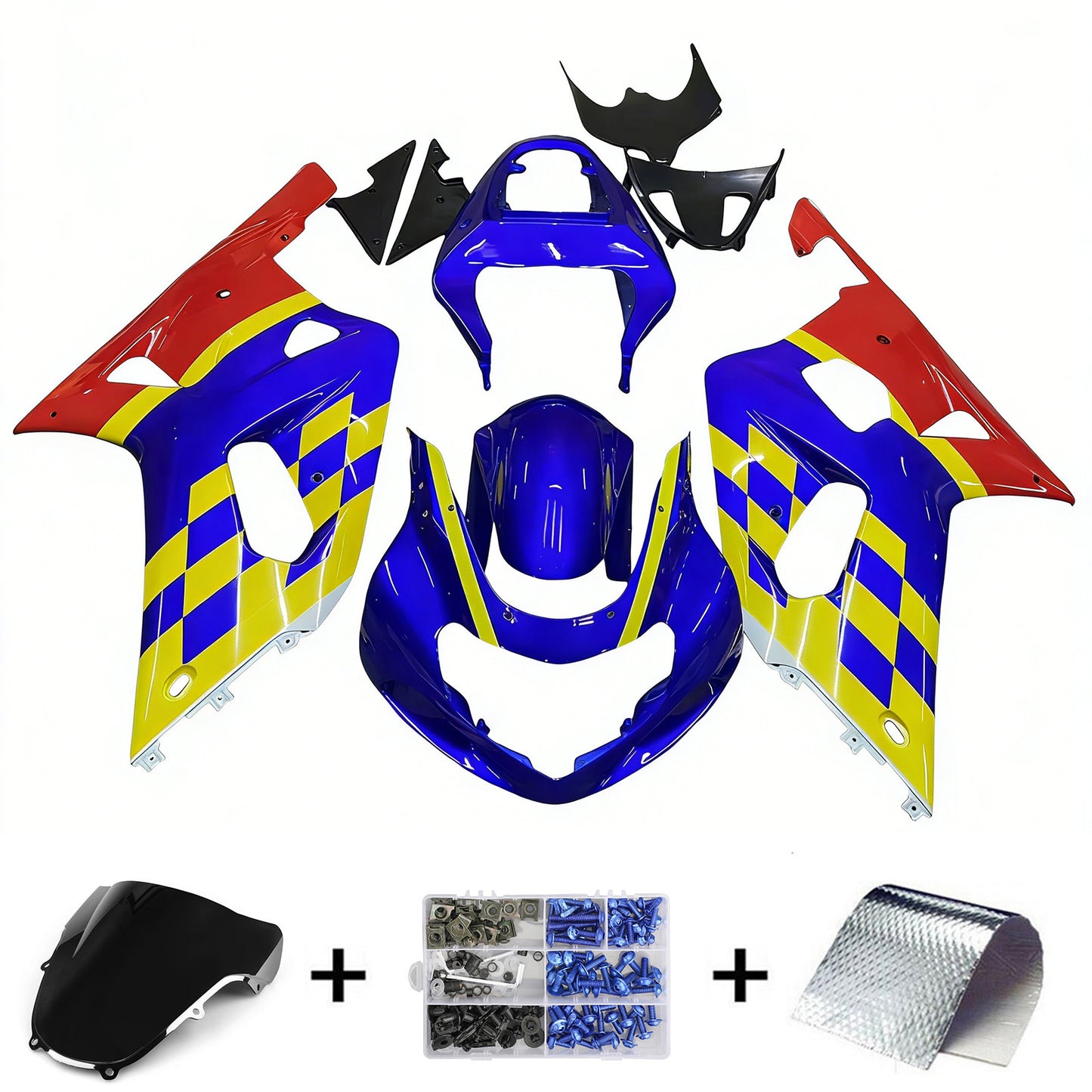 2001-2003 Suzuki GSXR600 2000-2003 GSXR750 K1 Kit carenatura iniezione Carrozzeria