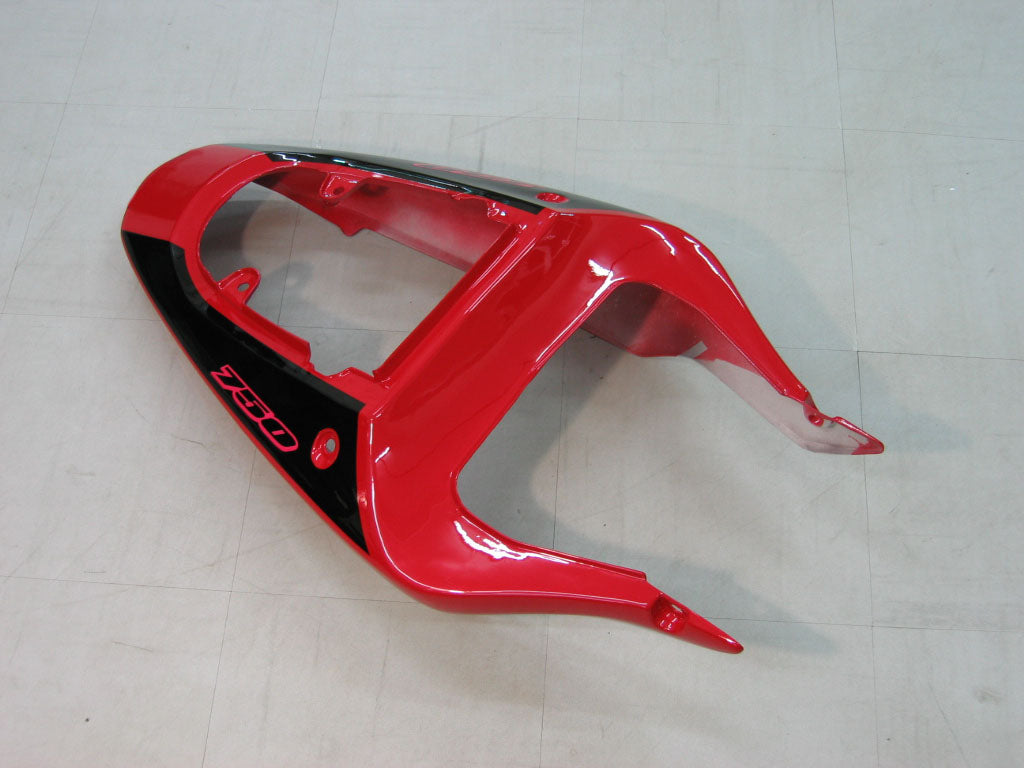 Per GSXR750 2000-2003 Carrozzeria Carena ABS rosso Stampato ad iniezione Plastica Set Generico