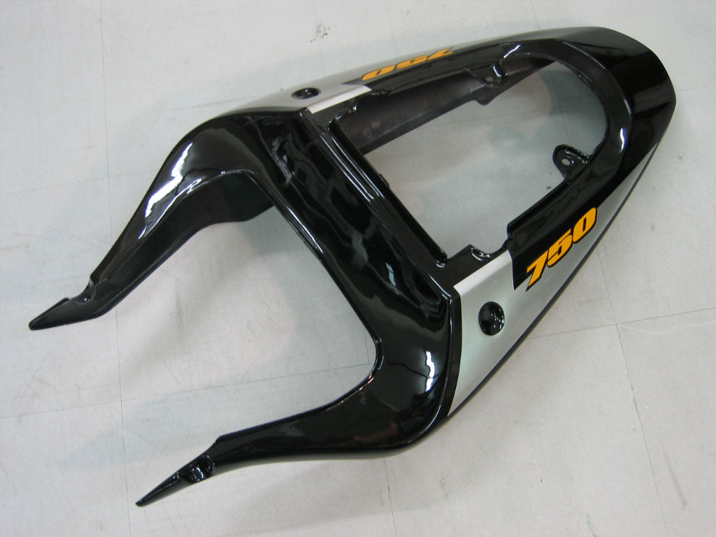 Per GSXR750 2000-2003 Carenatura per carrozzeria Set di plastica stampata ad iniezione in ABS nero Generico