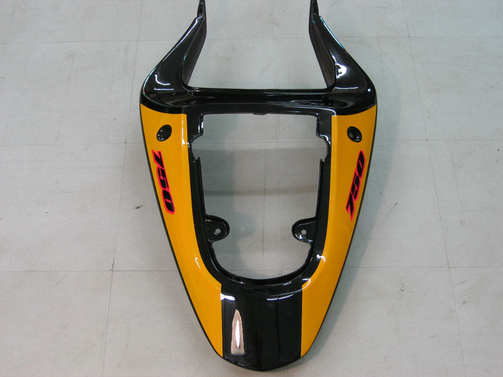 Amotopart 2001-2003 Suzuki GSXR750 Casting Yellow & Grey Kit