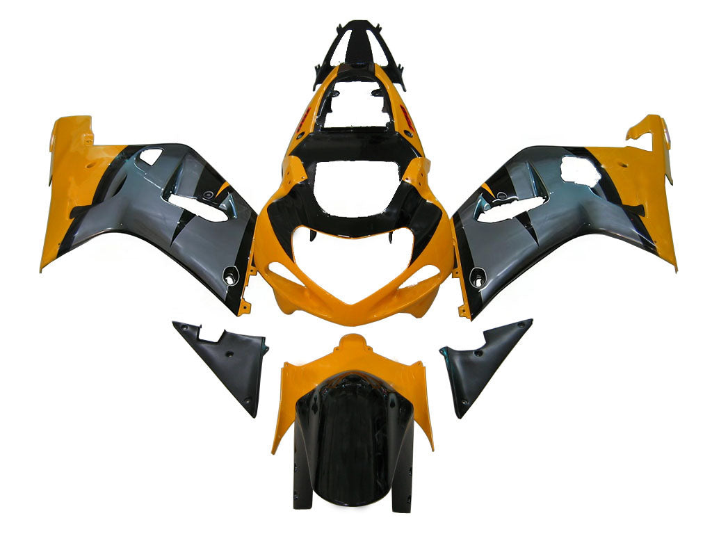 Amotopart 2001-2003 Suzuki GSXR750 Casting Yellow & Grey Kit