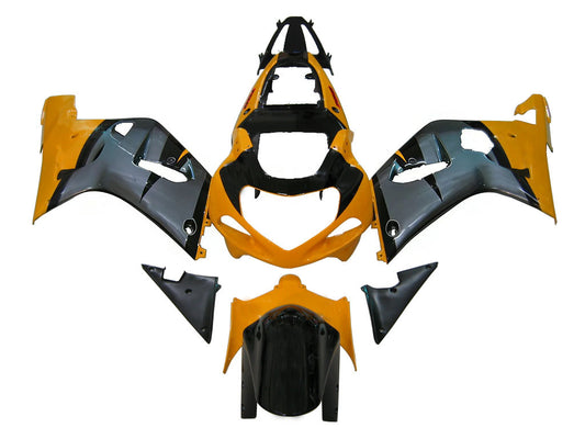 Amotopart 2001-2003 Suzuki GSXR750 Casting Yellow & Grey Kit