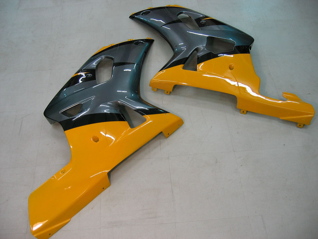Amotopart 2001-2003 Suzuki GSXR750 Casting Yellow & Grey Kit