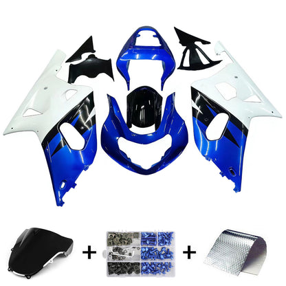 Amotopart 2001-2003 Suzuki GSXR750 Clearing Blue & Black Multi Kit