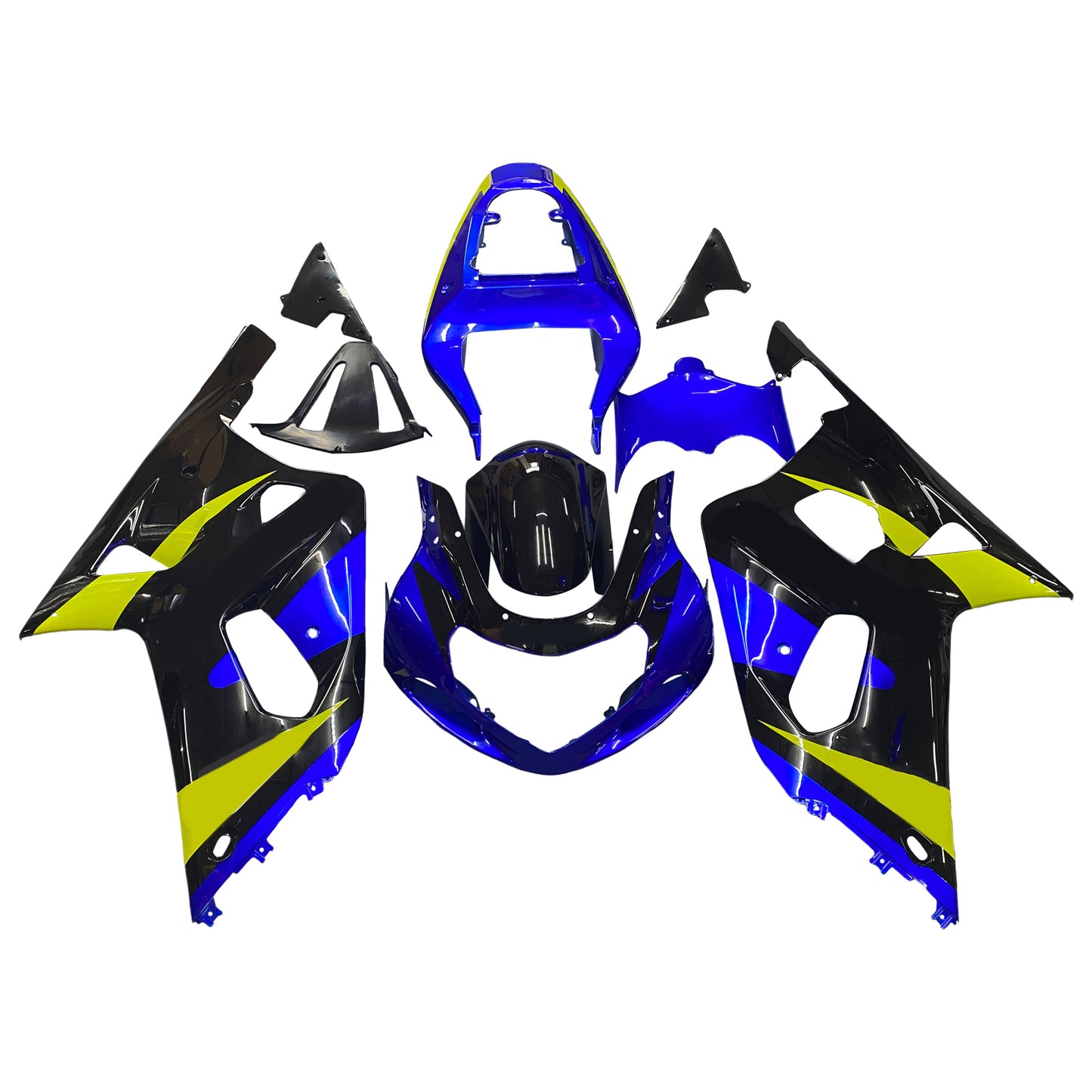 Carene 2001-2003 Suzuki GSXR 750 Blu & Nero GSXR Racing Generico