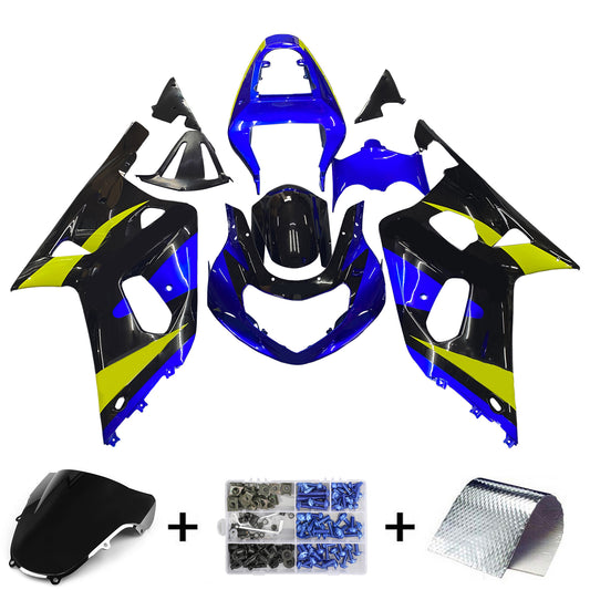 Carene 2001-2003 Suzuki GSXR 750 Blu & Nero GSXR Racing Generico
