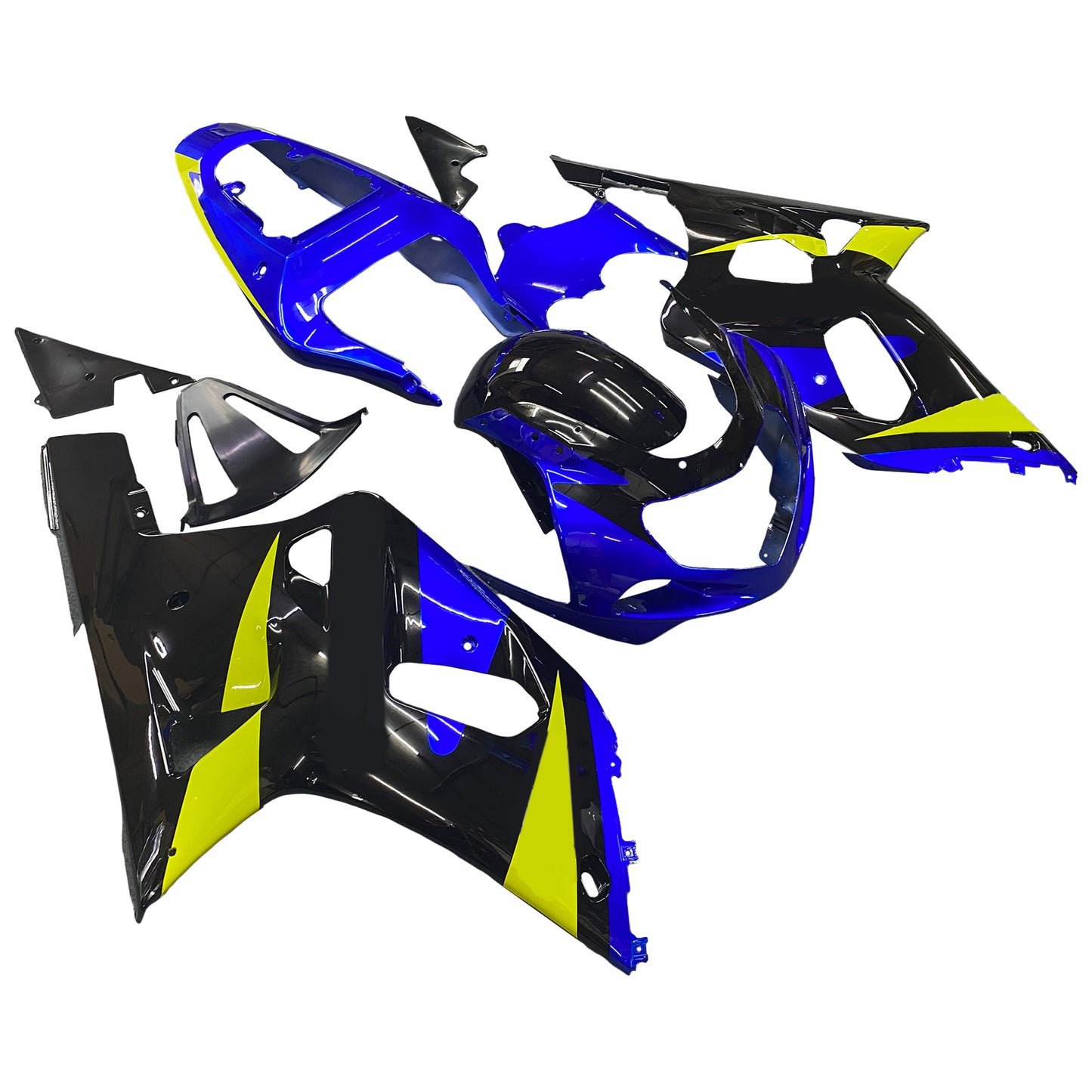 Carene 2001-2003 Suzuki GSXR 750 Blu & Nero GSXR Racing Generico