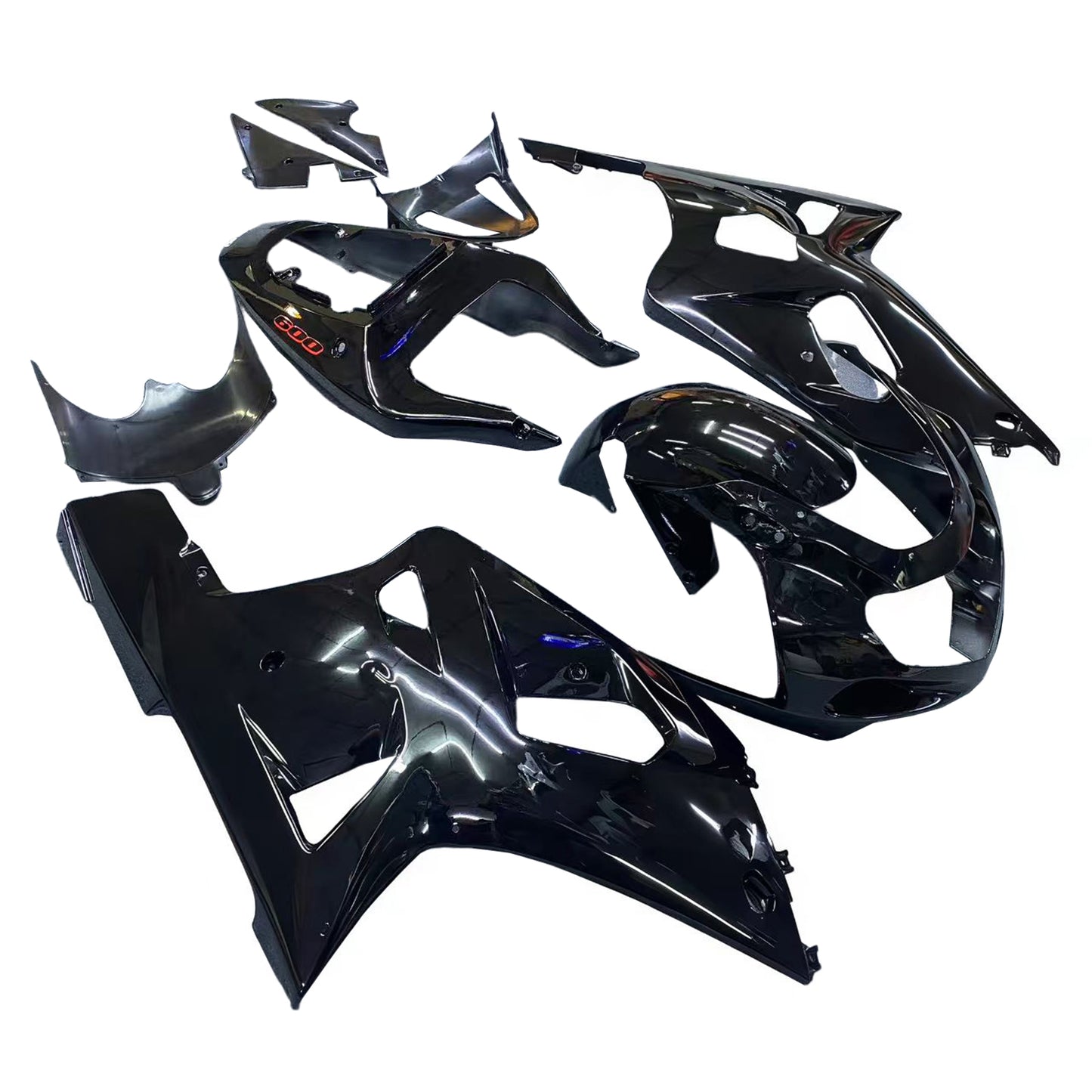 Carene 2001-2003 Suzuki GSXR 750 Nero GSXR Racing Generico