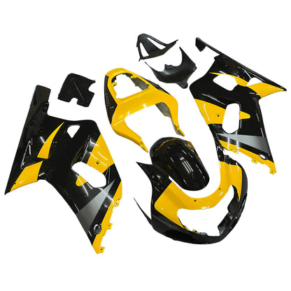 Carene 2001-2003 Suzuki GSXR 750 Nero & Giallo GSXR Racing Generico